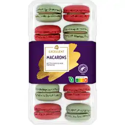 Albert Heijn AH Excellent Macarons witte chocolade en pistache aanbieding