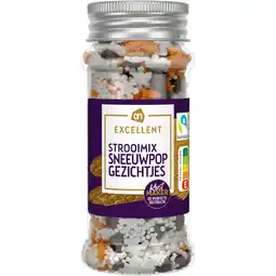 Albert Heijn AH Excellent Strooimix sneeuwpop gezichtjes aanbieding