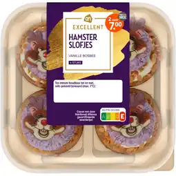 Albert Heijn AH Excellent Hamster slofjes vanille bosbes aanbieding