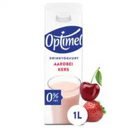 Albert Heijn Optimel Drinkyoghurt aardbei-kers aanbieding