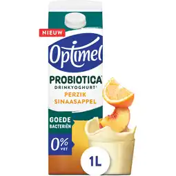 Albert Heijn Optimel Probiotica drinkyoghurt perzik aanbieding