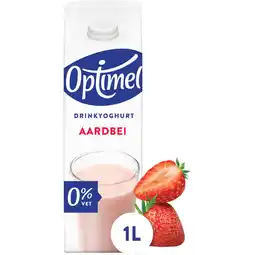 Albert Heijn Optimel Drinkyoghurt aardbei aanbieding