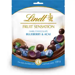 Albert Heijn Lindt Fruit sensation blueberry & acai aanbieding