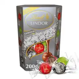 Albert Heijn Lindt Lindor gemengde chocolade bonbons zilver aanbieding