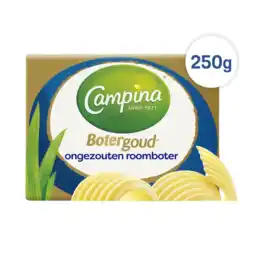 Albert Heijn Campina Botergoud ongezouten roomboter aanbieding