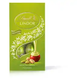 Albert Heijn Lindt Lindor pistache melkchocolade bonbons aanbieding