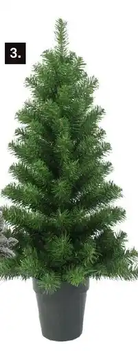 Karwei Kunstkerstboom in pot aanbieding