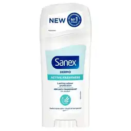 Trekpleister Sanex Dermo Active Freshness 48-Uur Anti-Transparant Deostick aanbieding
