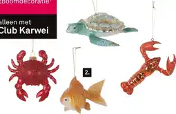 Karwei Ornament glas zeedieren aanbieding
