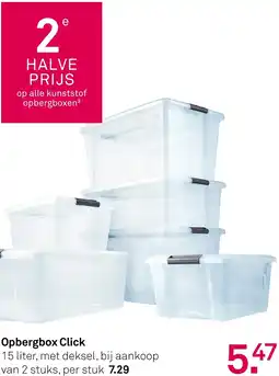 Karwei Opbergbox Click aanbieding