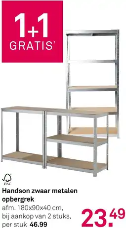 Karwei Handson zwaar metalen opbergrek aanbieding