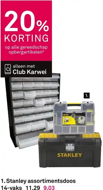 Stanley assortimentsdoos 14-vaks