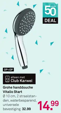 Karwei Grohe handdouche Vitalio Start aanbieding