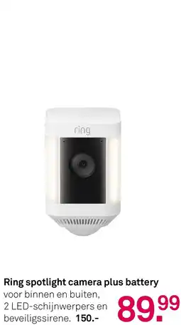 Karwei Ring spotlight camera plus battery aanbieding