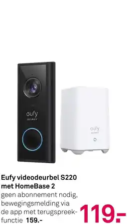 Karwei Eufy videodeurbel S220 met HomeBase 2 aanbieding