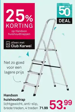 Karwei Handson huishoudtrap aanbieding