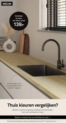 Karwei Werkblad op maat aanbieding