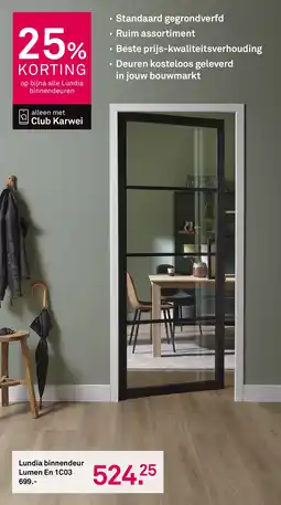 Karwei Lundia binnendeur Lumen En 1C03 aanbieding