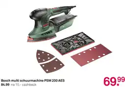 Karwei Bosch multi schuurmachine PSM 200 AES aanbieding