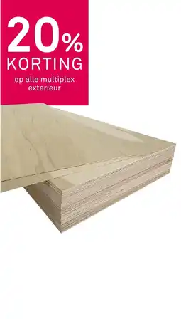 Karwei Op alle multiplex exterieur aanbieding