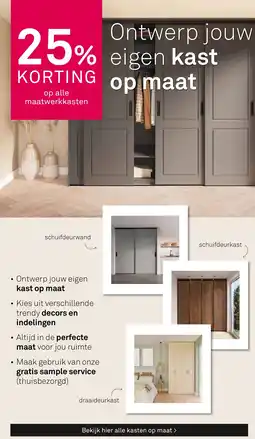 Karwei Op alle maatwerkkasten aanbieding