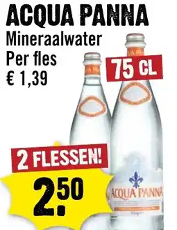 Dirck 3 Acqua Panna Mineraalwater aanbieding