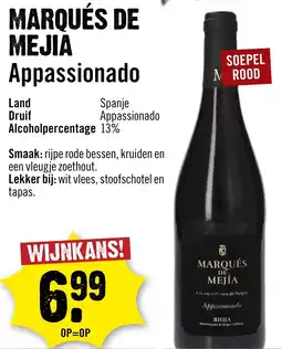 Dirck 3 Marqués De Mejia Appassionado aanbieding