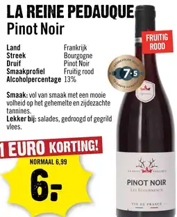 Dirck 3 La Reine Pedauque Pinot Noir aanbieding