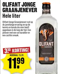 Dirck 3 Olifant jonge graanjenever aanbieding