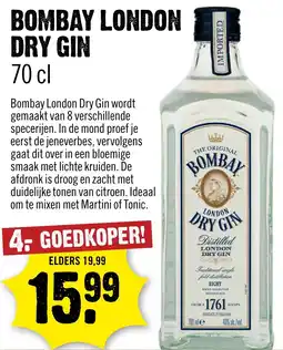 Dirck 3 Bombay london dry gin aanbieding