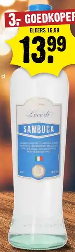Dirck 3 Luce di Sambuca aanbieding
