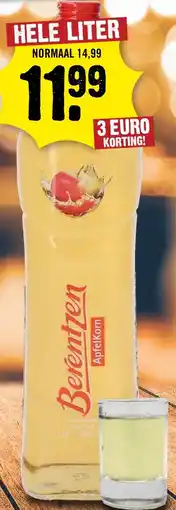 Dirck 3 Berentzen ApfelKorn aanbieding