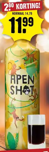 Dirck 3 Apen shot aanbieding