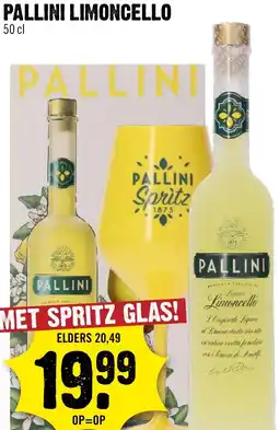 Dirck 3 Pallini limoncello aanbieding