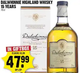 Dirck 3 Dalwhinnie highland whisky 15 years aanbieding