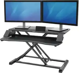 Coolblue Fellowes Corsivo Zit-Sta Werkstation Zwart aanbieding