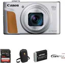 Coolblue Canon PowerShot SX740HS Lite Travel Kit Zilver aanbieding