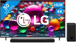 Coolblue LG 50 4K Smart UA75 + LG DS77TY aanbieding