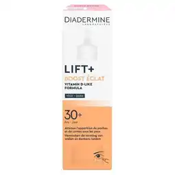 Trekpleister Diadermine Lift+ Boost Éclat Oogcrème aanbieding