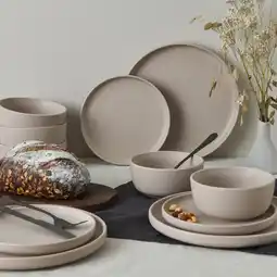 Action Serviesset - mat taupe aanbieding