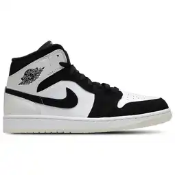 Foot Locker Jordan 1 Mid Sneakers Heren - Wit - Maat 42.5 - Leer aanbieding
