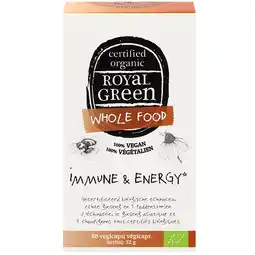 Holland & Barrett Royal Green Immune & Energy Bio - 60 capsules aanbieding