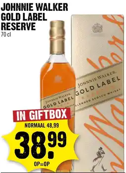 Dirck 3 Johnnie walker gold label reserve aanbieding