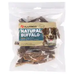 Zooplus Dubbelpak: 2x200g Flamingo Nature Snack Buffalo Uier voor honden aanbieding