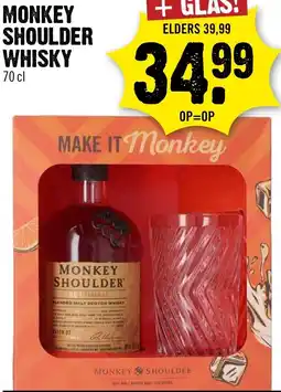 Dirck 3 Monkey shoulder whisky aanbieding