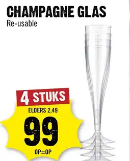 Dirck 3 Champagne glas aanbieding