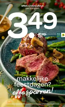 Spar Spar runderbiefstuk aanbieding