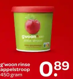 Spar G'woon rinse appelstroop aanbieding