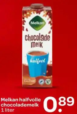 Spar Melkan halfvolle chocolademelk aanbieding