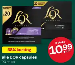 Spar Alle L'OR capsules aanbieding